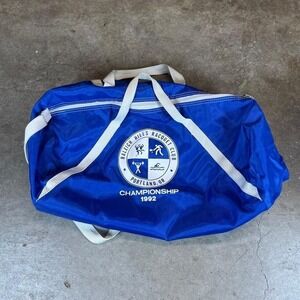 Vintage 90s blue duffle bag